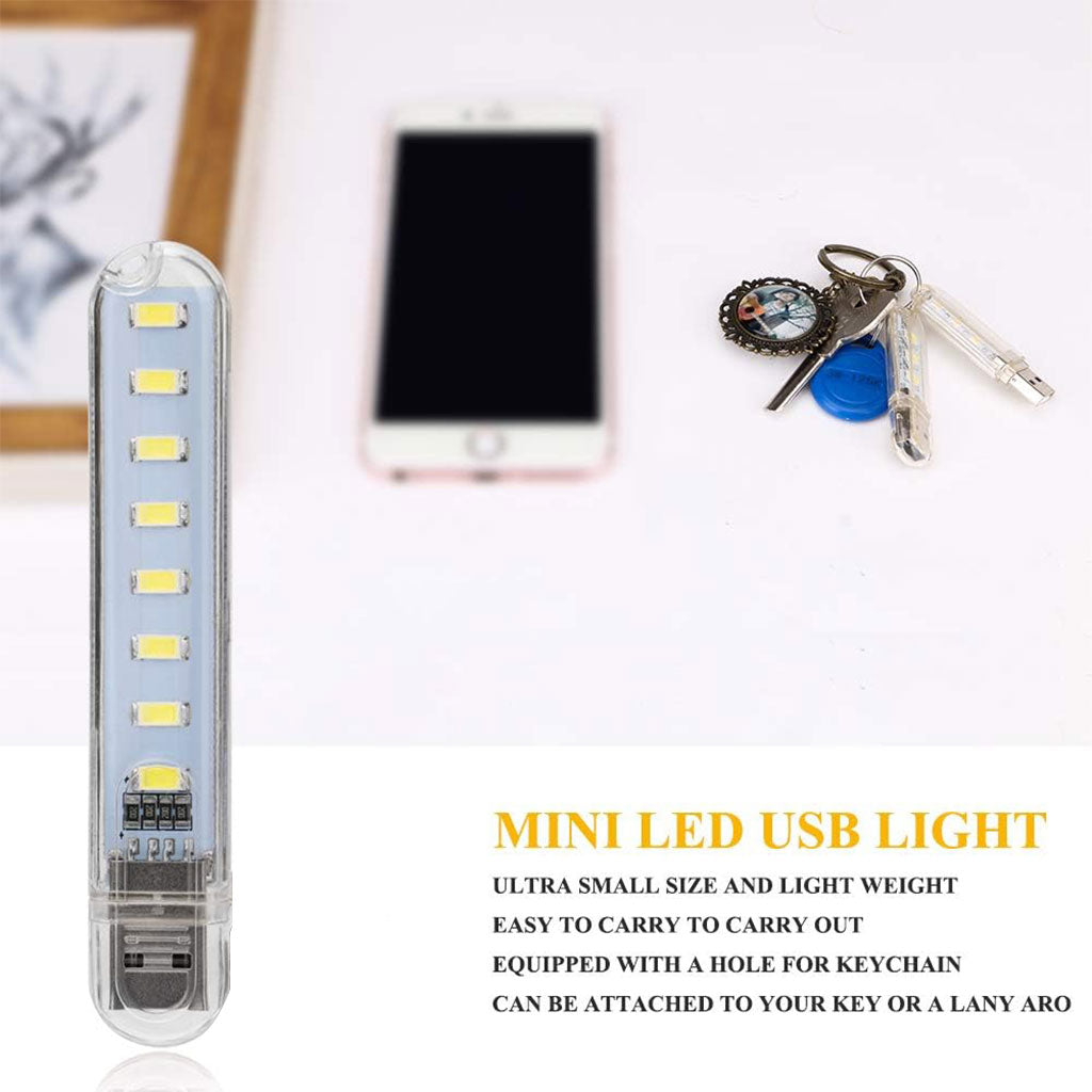 Porte Clé Mini-Lampe à LED USB – مصباح محمول بحجم صغير