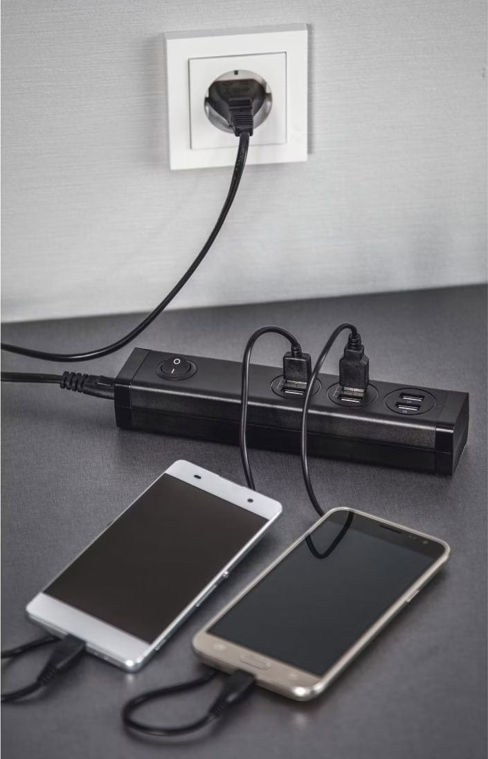 Uniross Station de charge Multi-appareils 6 ports USB A – مقبس طاقة متعدد المنافذ