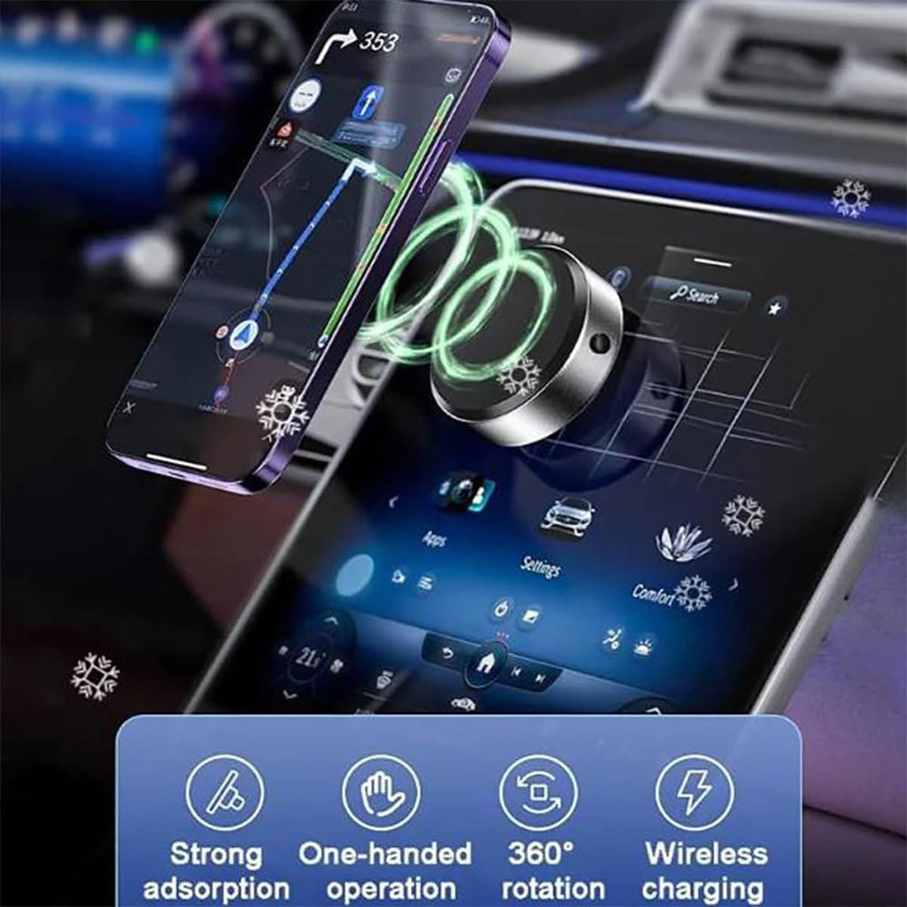 Support de téléphone double face ventouse électrique – حامل هواتف مغناطيسي