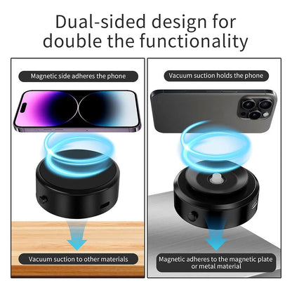 Support de téléphone double face ventouse électrique – حامل هواتف مغناطيسي