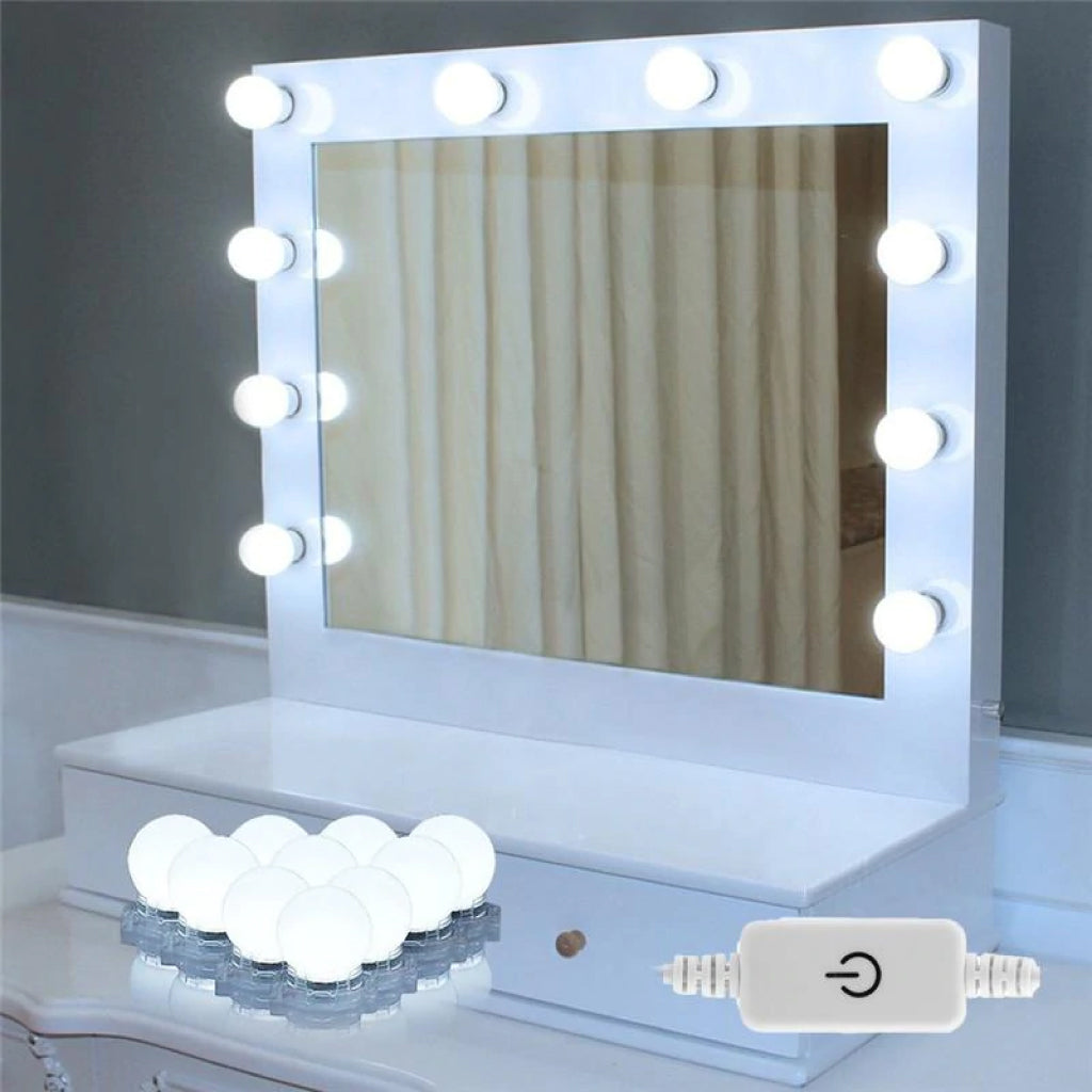 Chende Lampe pour miroir de courtoisie 10 psc Hollywood Style