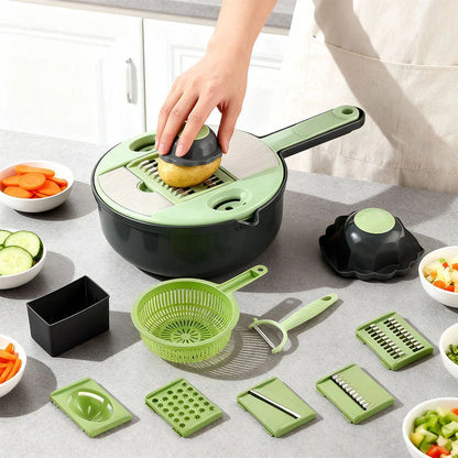 Râpe Multifonction 9en1 pour trancher les légumes – قطاعة خضر متعددة الإستعمالات - تنزوت