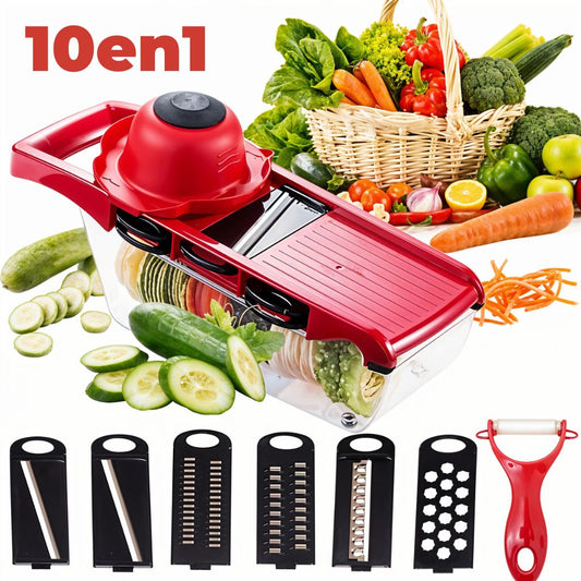 Mandoline Coupe-Légumes 10 en 1 – قطاعة خضروات تنزوت