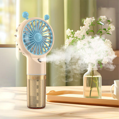 Humidificateur et Ventilateur Portatif avec Batterie Rechargeable USB 2en1 – مروحة ومعطر جو