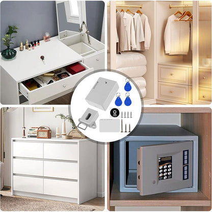Serrure électronique d’armoire avec carte de déverrouillage – قفل درج ذكي مع بطاقة فتح
