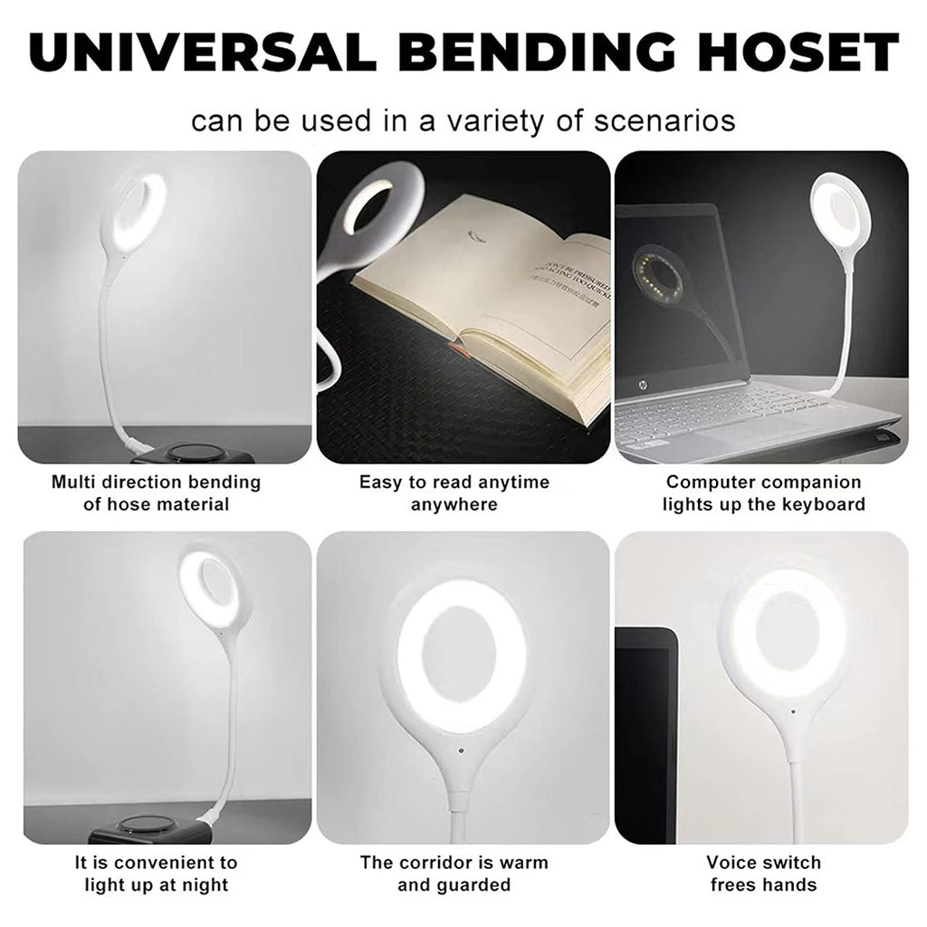 Lampe LED USB de Lecture à Commande Vocale – مصباح يعمل بالصوت