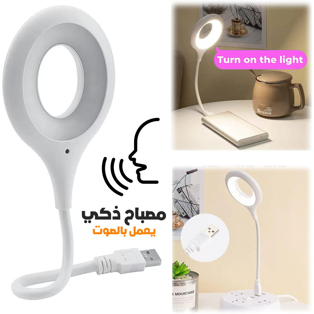 Lampe LED USB de Lecture à Commande Vocale – مصباح يعمل بالصوت تنزوت