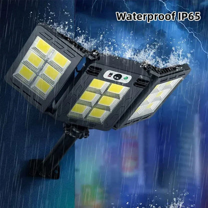 Lampes Solaires Extérieure Super lumineuse avec 3 Panneaux 800LED et Télécommande – مصباح خارجي بالطاقة الشمسية مع يد تحكم