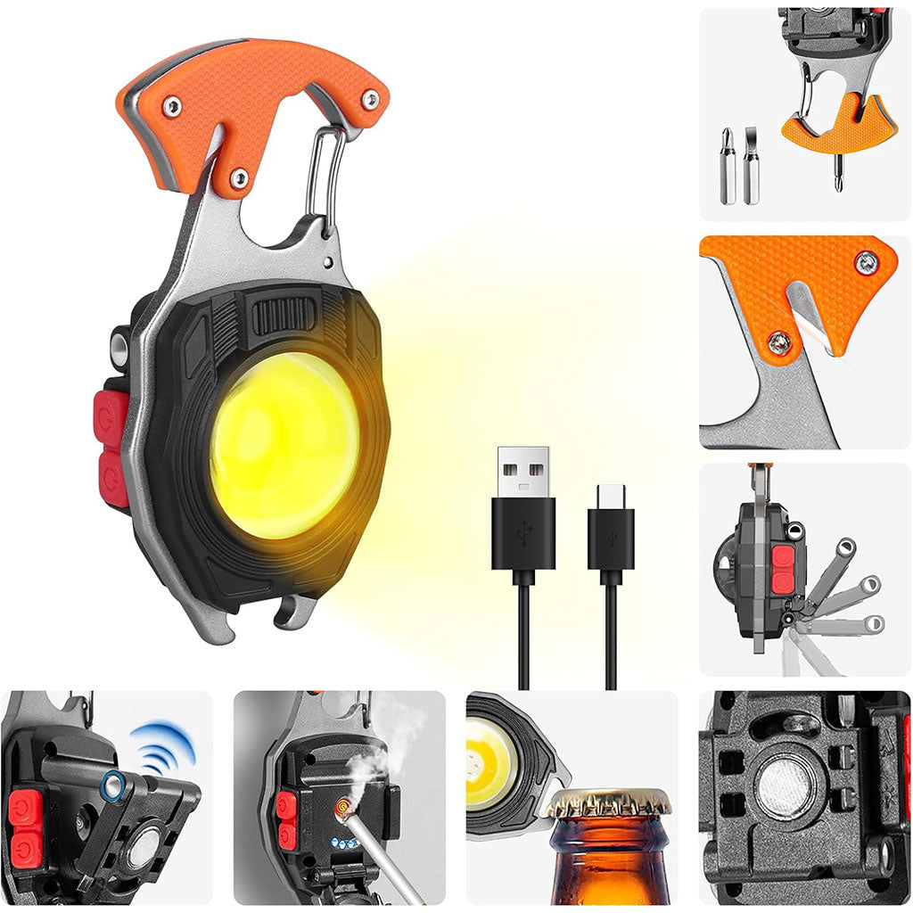 Mini Lampe LED Portable Rechargeable 8en1 – مصباح متعدد الإستعمالات تنزوت