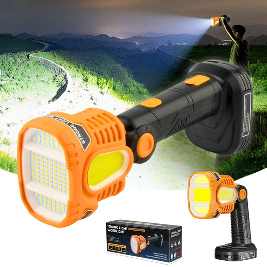 Lampe torche LED Rechargeable USB avec COB Lumière d’urgence – مصباح عالي السطوع - تنزوت