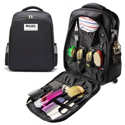 Sac à dos Coiffeur WAHL avec des Support pour Tondeuses et Outils Professionnels – حقيبة اغراض الحلاق تنزوت
