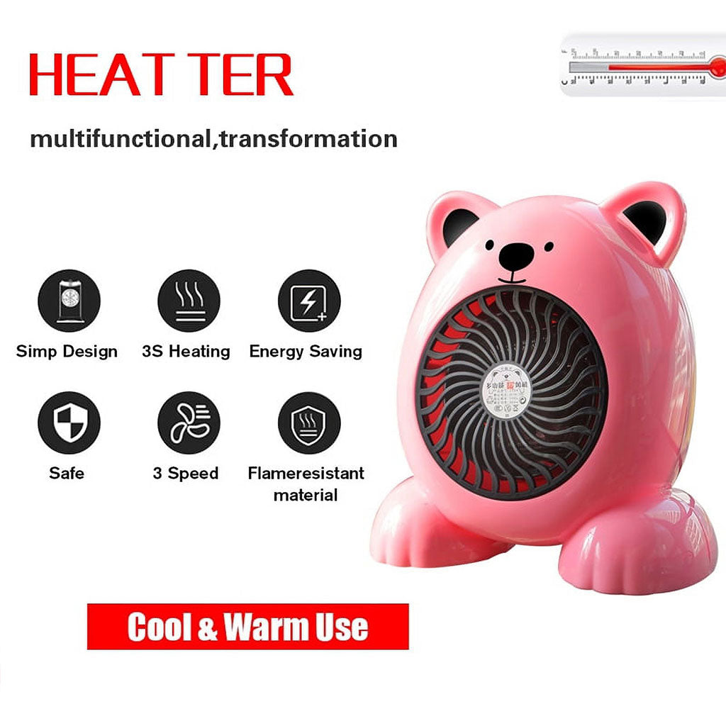 Mini radiateur chauffage électrique Ours 380W