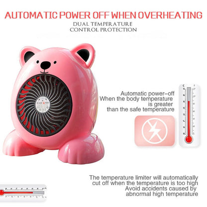 Mini radiateur chauffage électrique Ours 380W