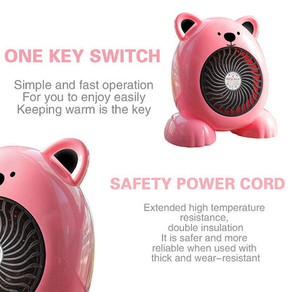 Mini radiateur chauffage électrique Ours 380W