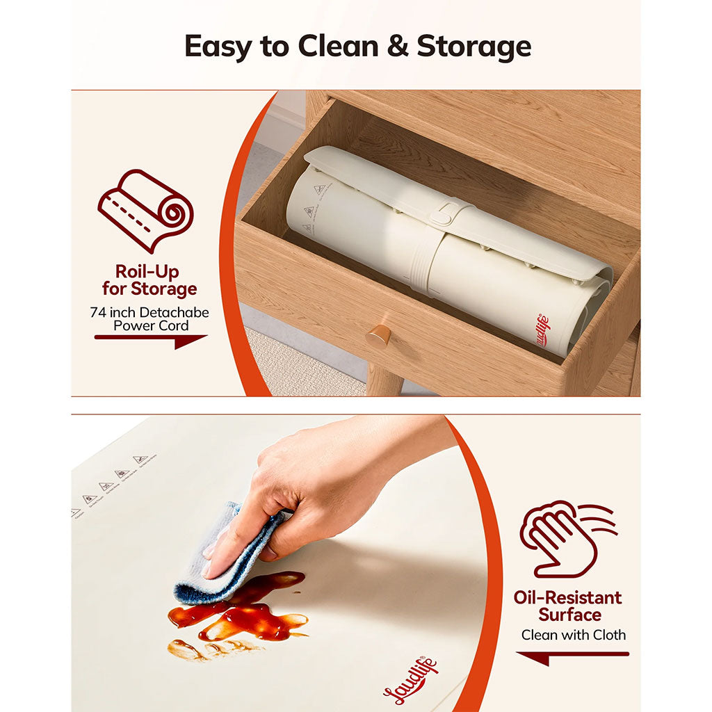 Tapis électrique chauffant en silicone alimentaire à température réglable – بساط تسخين المأكولات