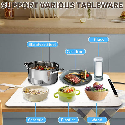 Tapis électrique chauffant en silicone alimentaire à température réglable – بساط تسخين المأكولات