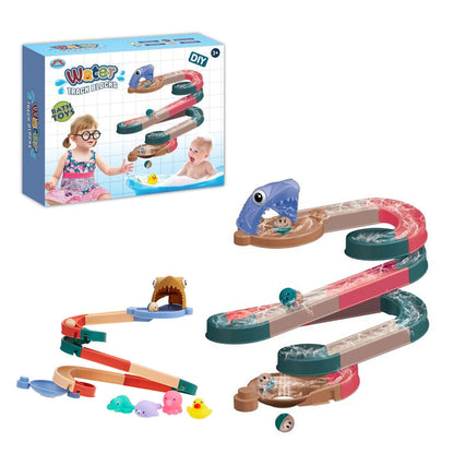 Jouets de bain cascade pour enfants, bricolage et glissière d'eau تنزوت