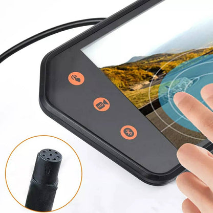 Rétroviseur de voiture écran LCD 7 pouces bluetooth, température