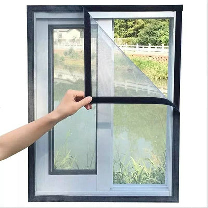 Moustiquaire avec scratch sans adhesive pour fenêtre 140cm × 120cm