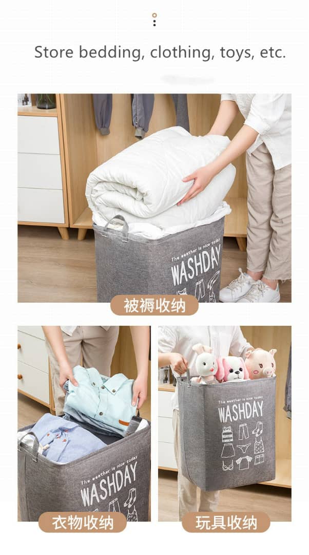 Panier à linge de grande capacité pliable pour vêtements couette, vêtements sales pour salle de bain moderne