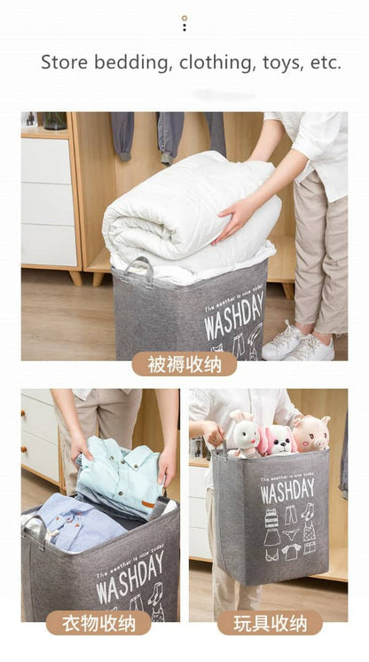 Panier à linge de grande capacité pliable pour vêtements couette, vêtements sales pour salle de bain moderne