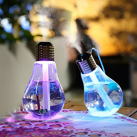 Humidificateur d’air ampoule colorée USB 400ML تنزوت