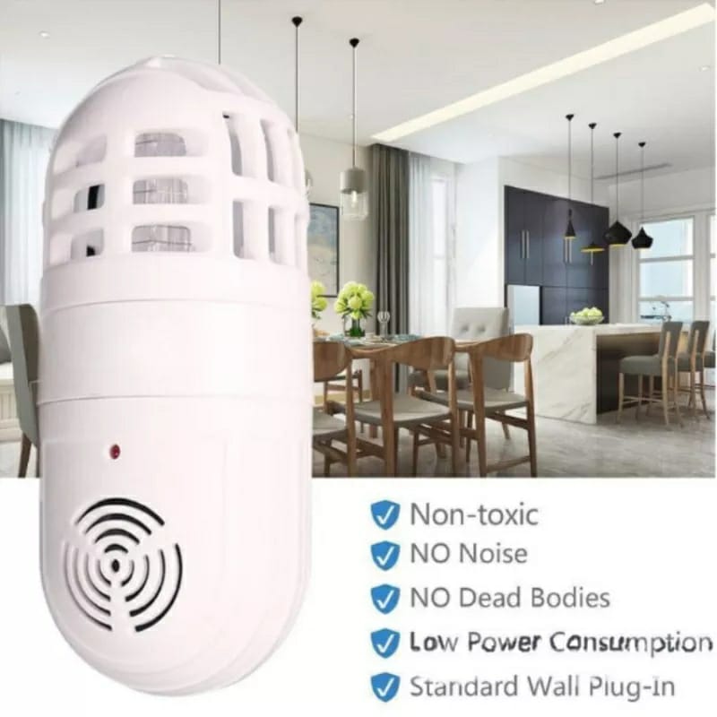 Répulsif antiparasitaire ultrasonique 2en1 et zapper d’insectes