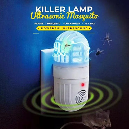 Répulsif antiparasitaire ultrasonique 2en1 et zapper d’insectes