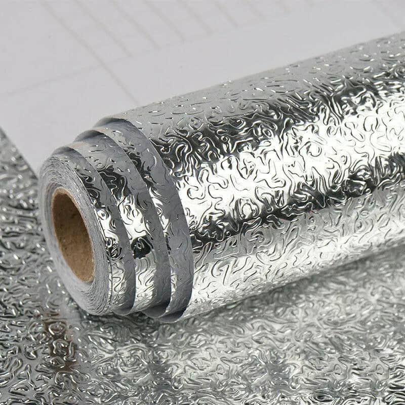 Autocollant d'aluminium auto-adhésif 5M Anti-l'huile pour cuisine