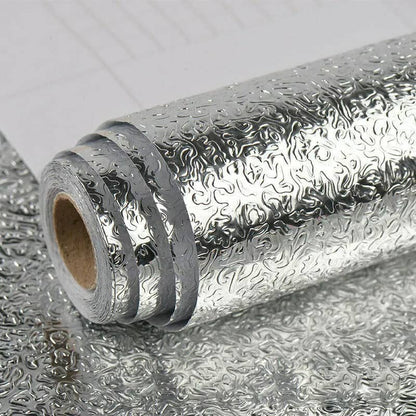 Autocollant d'aluminium auto-adhésif 5M Anti-l'huile pour cuisine