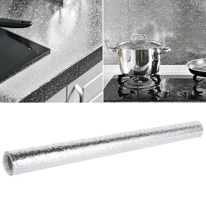 Autocollant d'aluminium auto-adhésif 5M Anti-l'huile pour cuisine