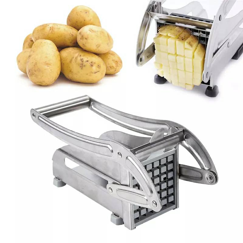 Coupe-frites manuel en acier inoxydable تنزوت