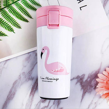 Flamingo Thermos pour tasses à café de 380ML en acier inoxydable