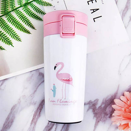 Flamingo Thermos pour tasses à café de 380ML en acier inoxydable