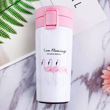 Flamingo Thermos pour tasses à café de 380ML en acier inoxydable