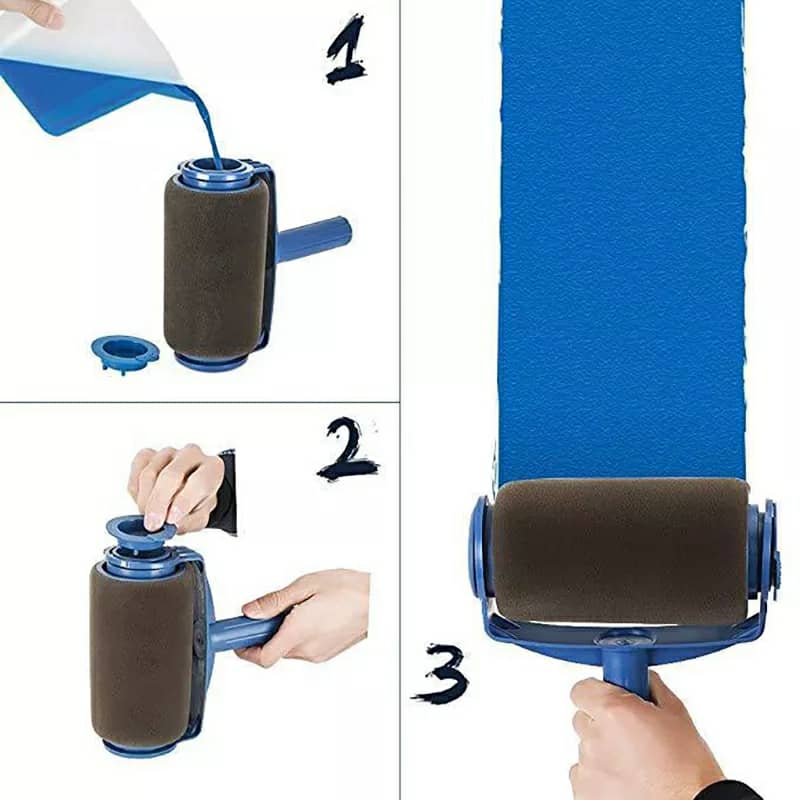 kit Rouleau de peinture mural 7 pièces multifonctionnel
