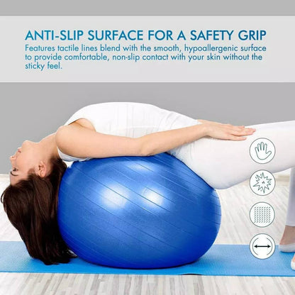 Balle de Yoga suisse ,Stretches, équilibre, résistance à la tension, gymnastique,fitness a la maison