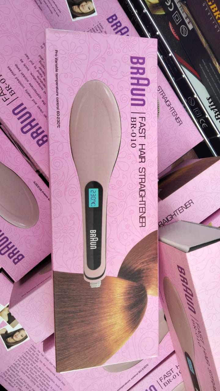 Braun Brosse à cheveux en céramique avec écran LCD chauffage numérique