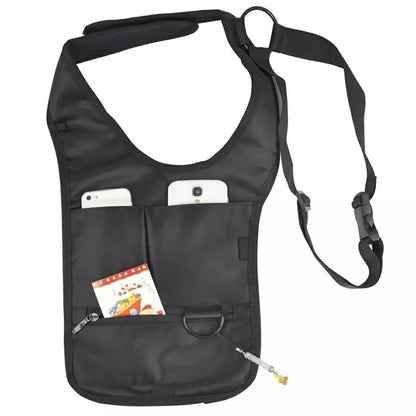 Sacoche sous-bras Anti-vol Multi-Poche Design Élégant Pour Voyage Quotidien
