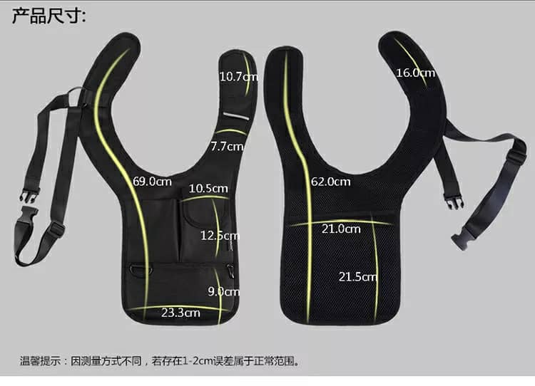 Sacoche sous-bras Anti-vol Multi-Poche Design Élégant Pour Voyage Quotidien