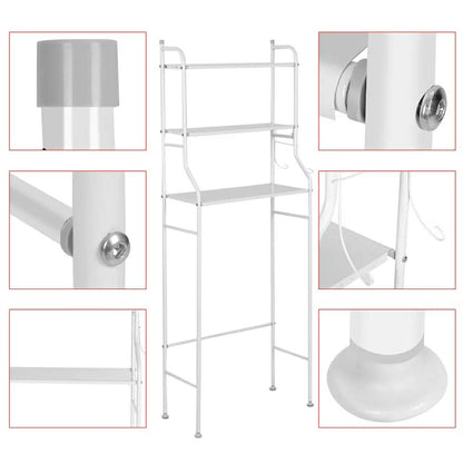support de rangement en acier inoxydable pour salle de bain WC