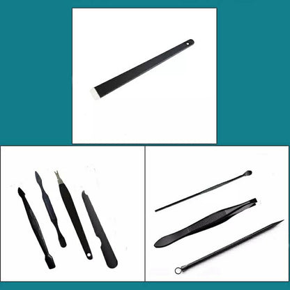 Ensemble de 12 pcs coupe-ongles professionnel en acier inoxydable