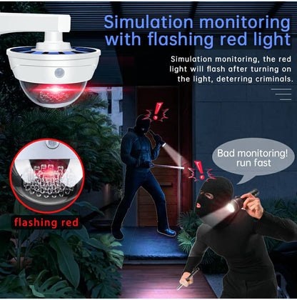 Lampe de Surveillance extérieure solaire Anti-vol, capteur de mouvement PIR à Induction humaine