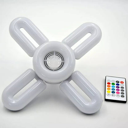 Ampoule RGB pliante haut-parleur Bluetooth, télécommande E27,48W