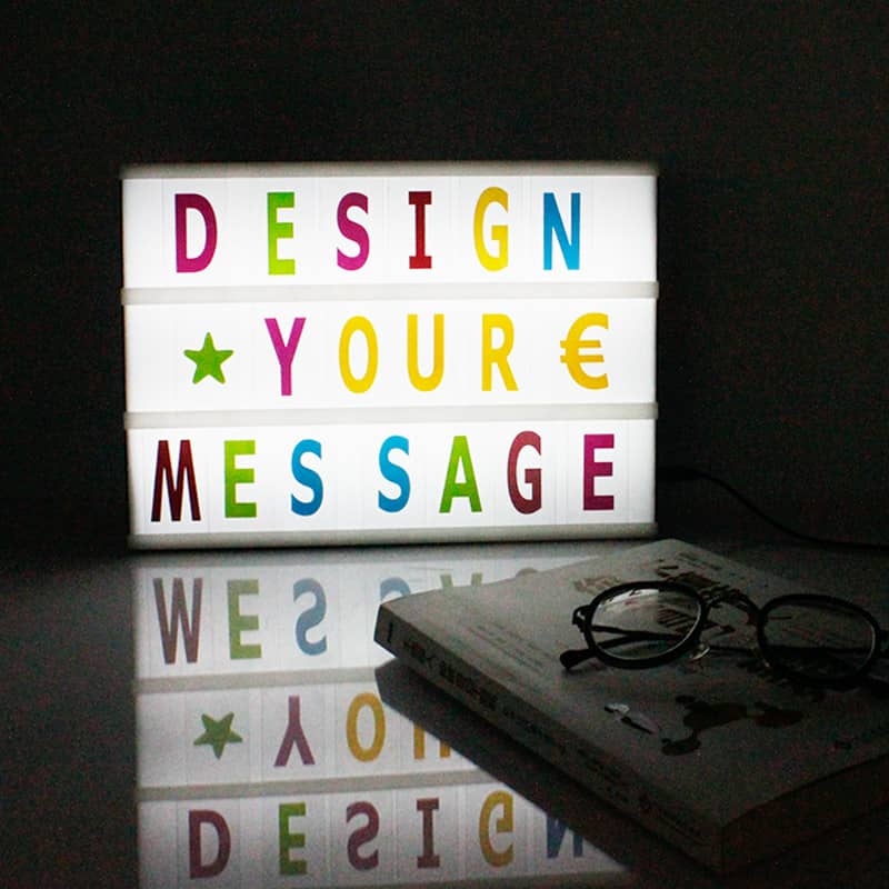 Light box led message - Coloré - تنزوت