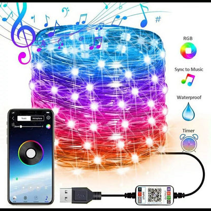 Led Strip lumineuse intelligente 5M USB Bluetooth pour décoration - تنزوت