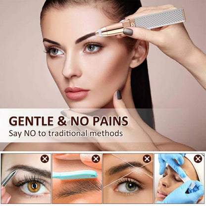 Facial Hair Remover 2 in 1 Eyebrow Trimmer