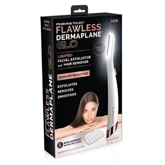 Rasoir visage corps femme Flawless Dermaplane Glo تنزوت