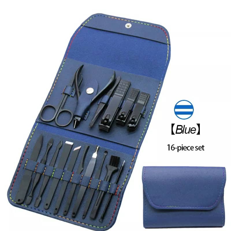 Ensembles 16 pcs de coupe-ongles professionnels en acier inoxydable تنزوت