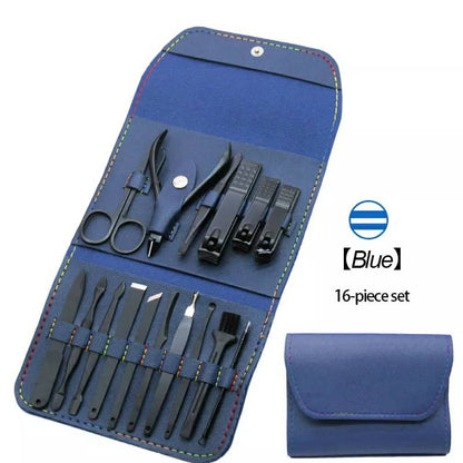 Ensembles 16 pcs de coupe-ongles professionnels en acier inoxydable تنزوت